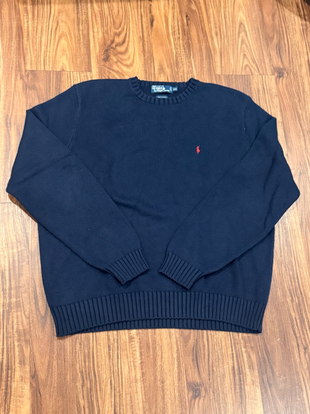 Vintage 90s Polo Ralph Lauren Sweater Mens Large Knit Pullover Cotton 2XL